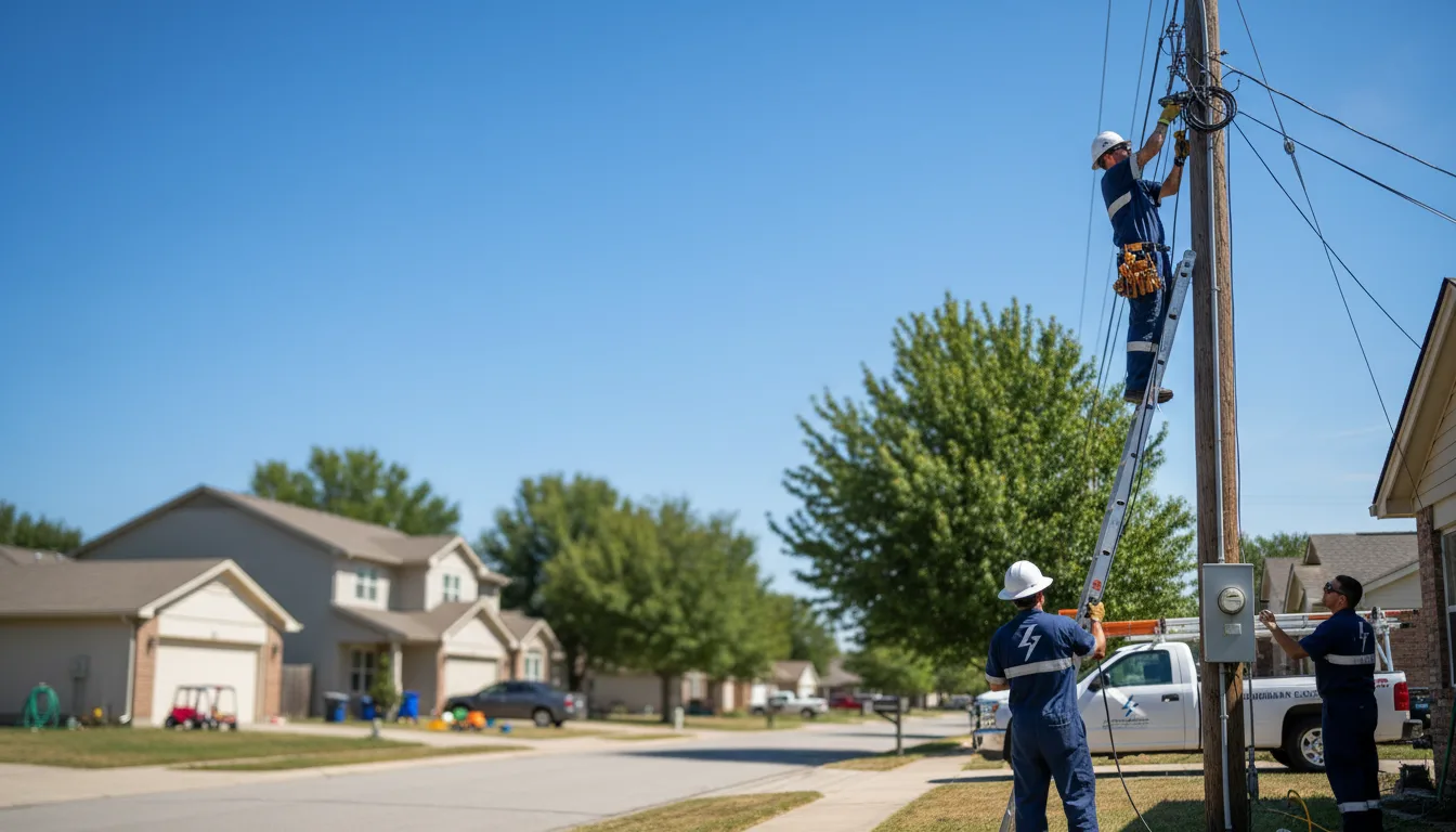 Residential electrician providing installation services in Sibley, IL